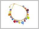 Cuori Collier Verre Murano